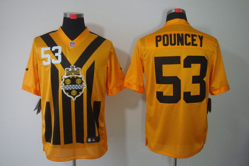 Men’s Pittsburgh Steelers Maurkice Pouncey #53 Gold Jersey