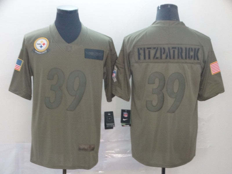 Men’s Pittsburgh Steelers Minkah Fitzpatrick #39 Brown Jersey