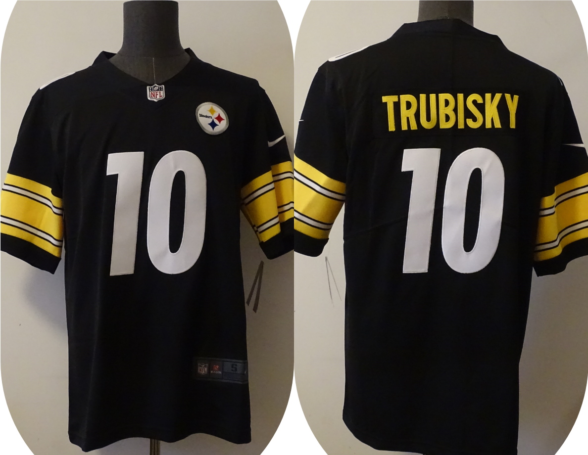 Men’s Pittsburgh Steelers Mitchell Trubisky #10 Black Jersey