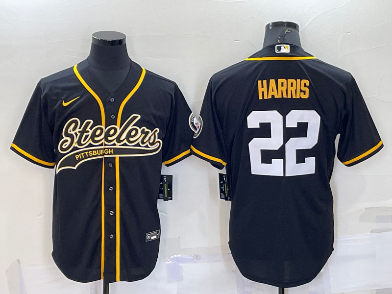 Men’s Pittsburgh Steelers Najee Harris #22 Black Jersey