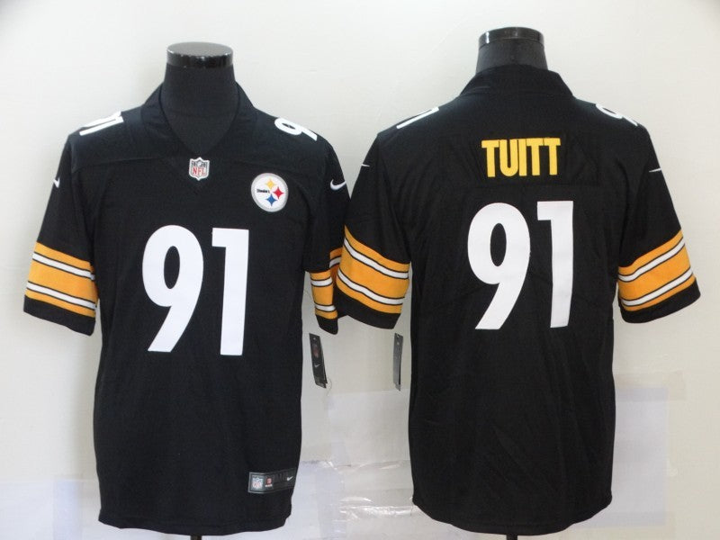 Men’s Pittsburgh Steelers Stephon Tuitt #91 Black Jersey