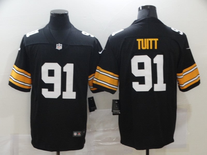 Men’s Pittsburgh Steelers Stephon Tuitt #91 Black Jersey