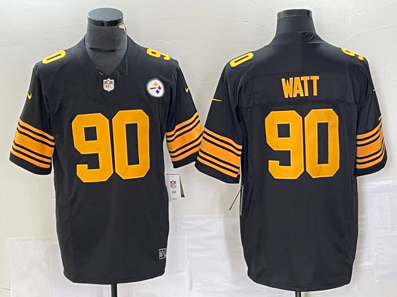 Men’s Pittsburgh Steelers T.J. Watt #90 Black Alternate Legend Jersey