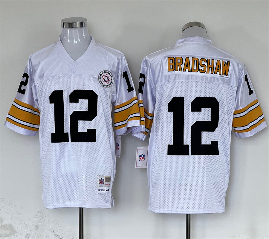 Men’s Pittsburgh Steelers Terry Bradshaw Mitchell & Ness White Legacy Jersey