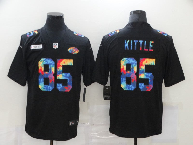 Men’s San Francisco 49ers George Kittle #85 Black Authentic Jersey