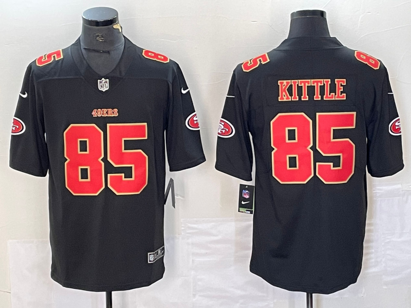 Men’s San Francisco 49ers George Kittle #85 Black Jersey