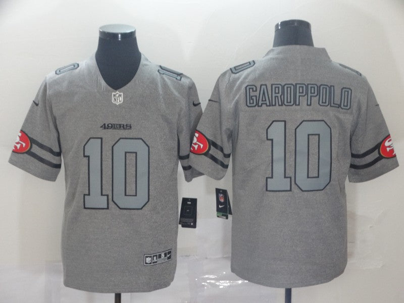 Men’s San Francisco 49ers Jimmy Garoppolo #10 Gray Jersey