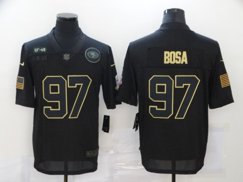 Men’s San Francisco 49ers Nick Bosa #97 Black Authentic Jersey