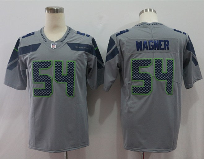 Men’s Seattle Seahawks Bobby Wagner #54 Gray Jersey