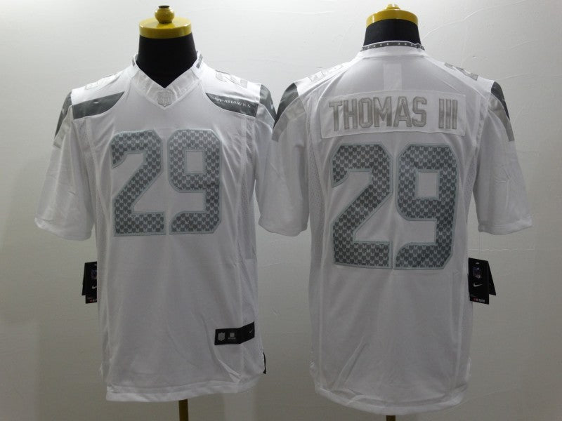Men’s Seattle Seahawks Earl Thomas III #29 White Jersey