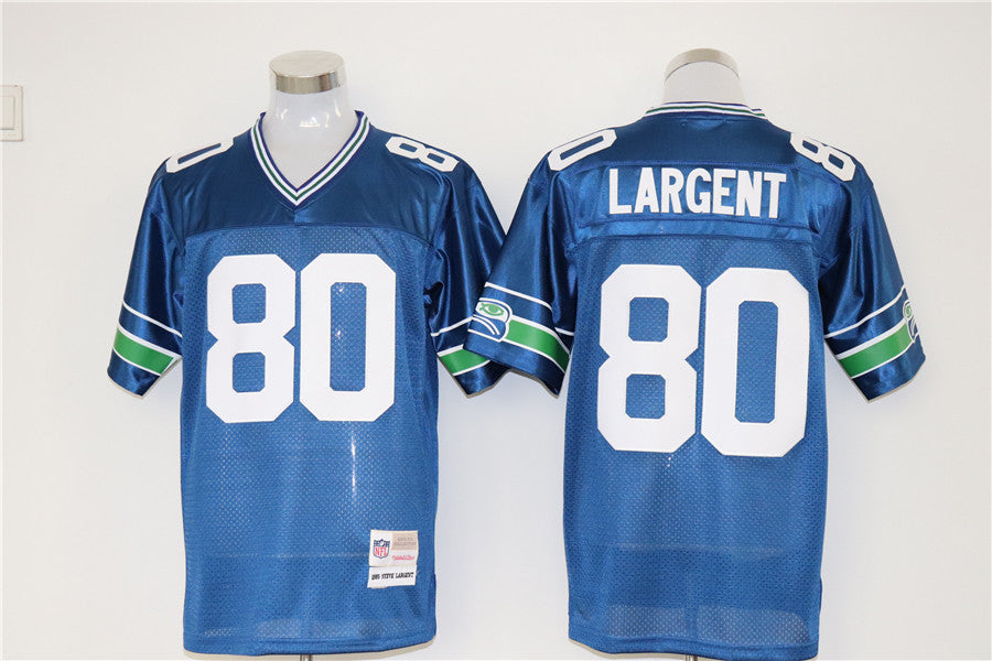Men’s Seattle Seahawks Steve Largent Mitchell & Ness Royal Legacy Jersey