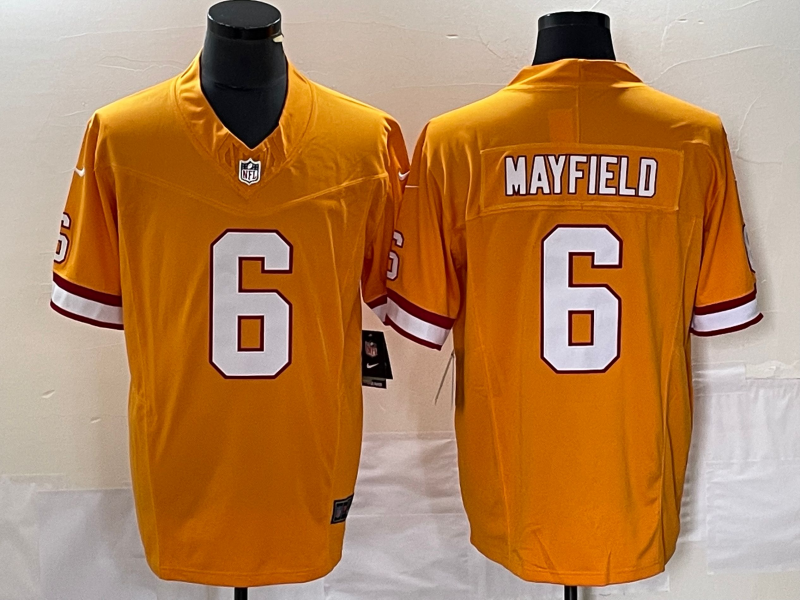 Men’s Tampa Bay Buccaneers Baker Mayfield #6 Orange Throwback Jersey