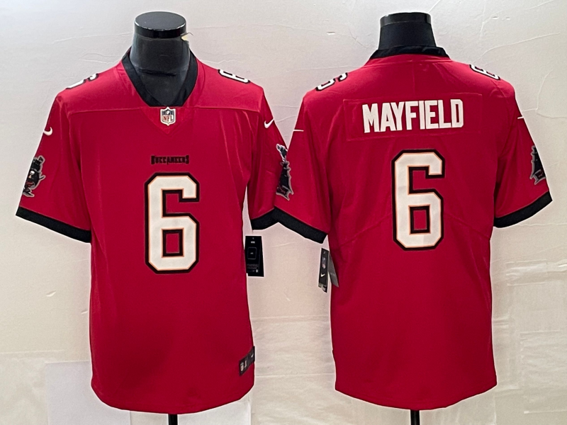 Men’s Tampa Bay Buccaneers Baker Mayfield #6 Red Jersey
