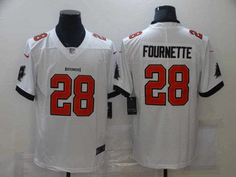 Men’s Tampa Bay Buccaneers Leonard Fournette #28 White Jersey
