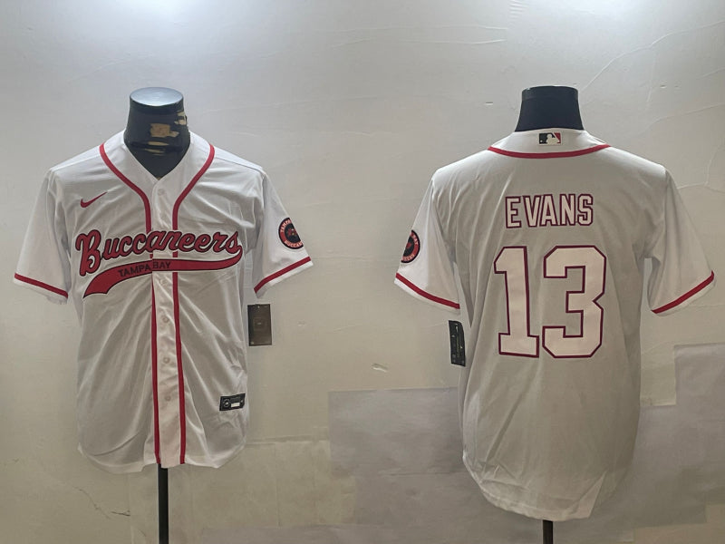 Men’s Tampa Bay Buccaneers Mike Evans #13 White Jersey