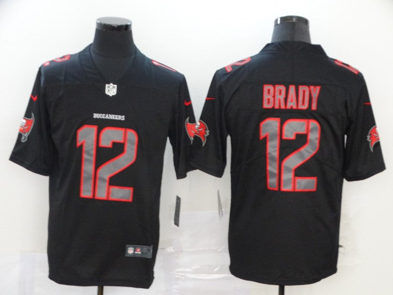 Men’s Tampa Bay Buccaneers Tom Brady #12 Black Authentic Jersey