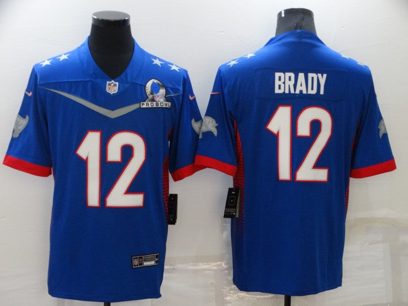 Men’s Tampa Bay Buccaneers Tom Brady #12 Blue ALL STAR Jersey