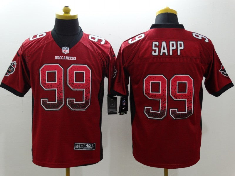 Men’s Tampa Bay Buccaneers Warren Sapp #99 Red Jersey