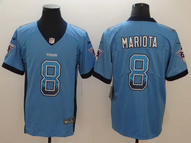 Men’s Tennessee Titans Marcus Mariota #8 Blue Jersey