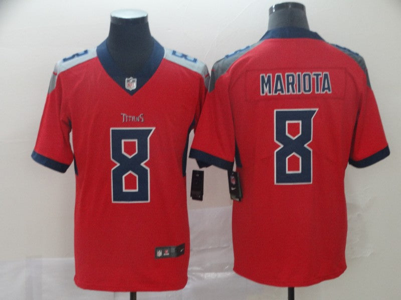 Men’s Tennessee Titans Marcus Mariota #8 Red Inverted Legend Jersey