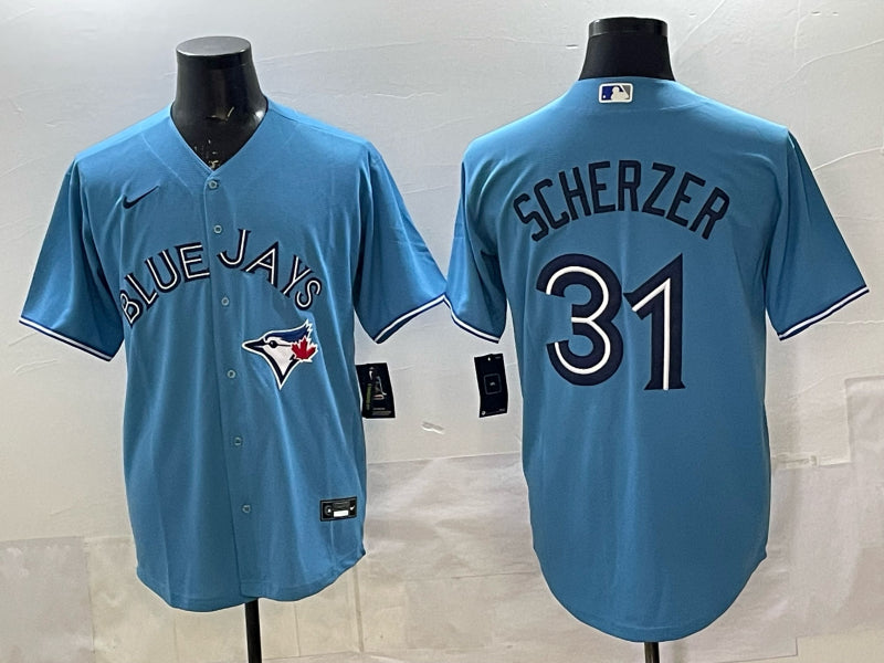 Men’s Toronto Blue Jays Max Scherzer #31 Powder Blue Jersey