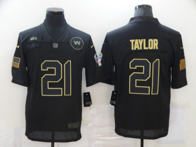 Men’s Washington Commanders #21 Sean Taylor Black Jersey