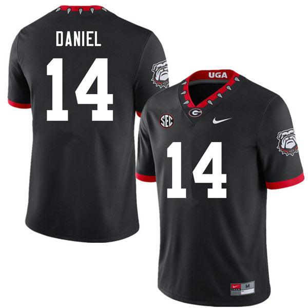 Men's #14 David Daniel Georgia Bulldogs College Football Jersey