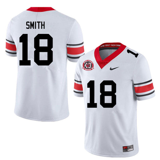 Men's #18 C.J. Smith Georgia Bulldogs College Football Jersey