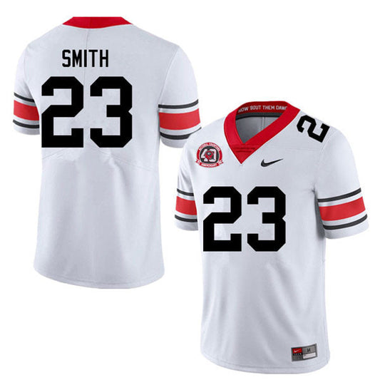 Men's #23 Tykee Smith Georgia Bulldogs College Football Jersey