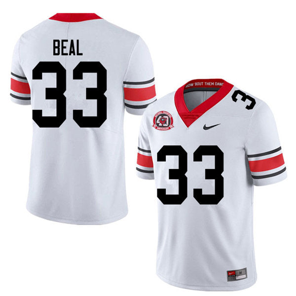 Men's #33 Robert Beal Jr. Georgia Bulldogs College Football Jersey