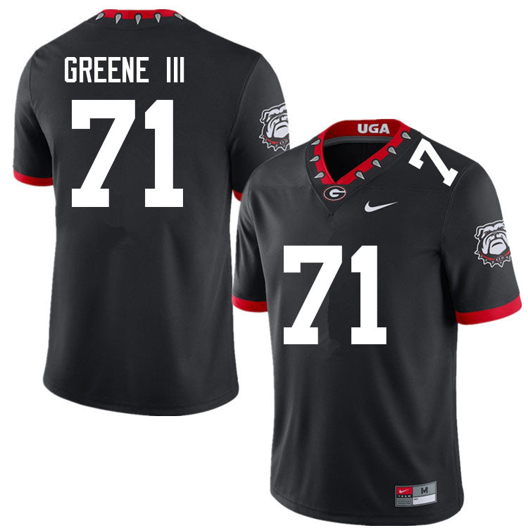 Men's #71 Earnest Greene III Georgia Bulldog College Football Jersey