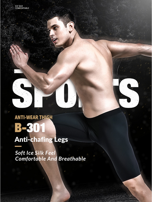 3 Pack Men's Anti-Chafing Seamless Running Briefs