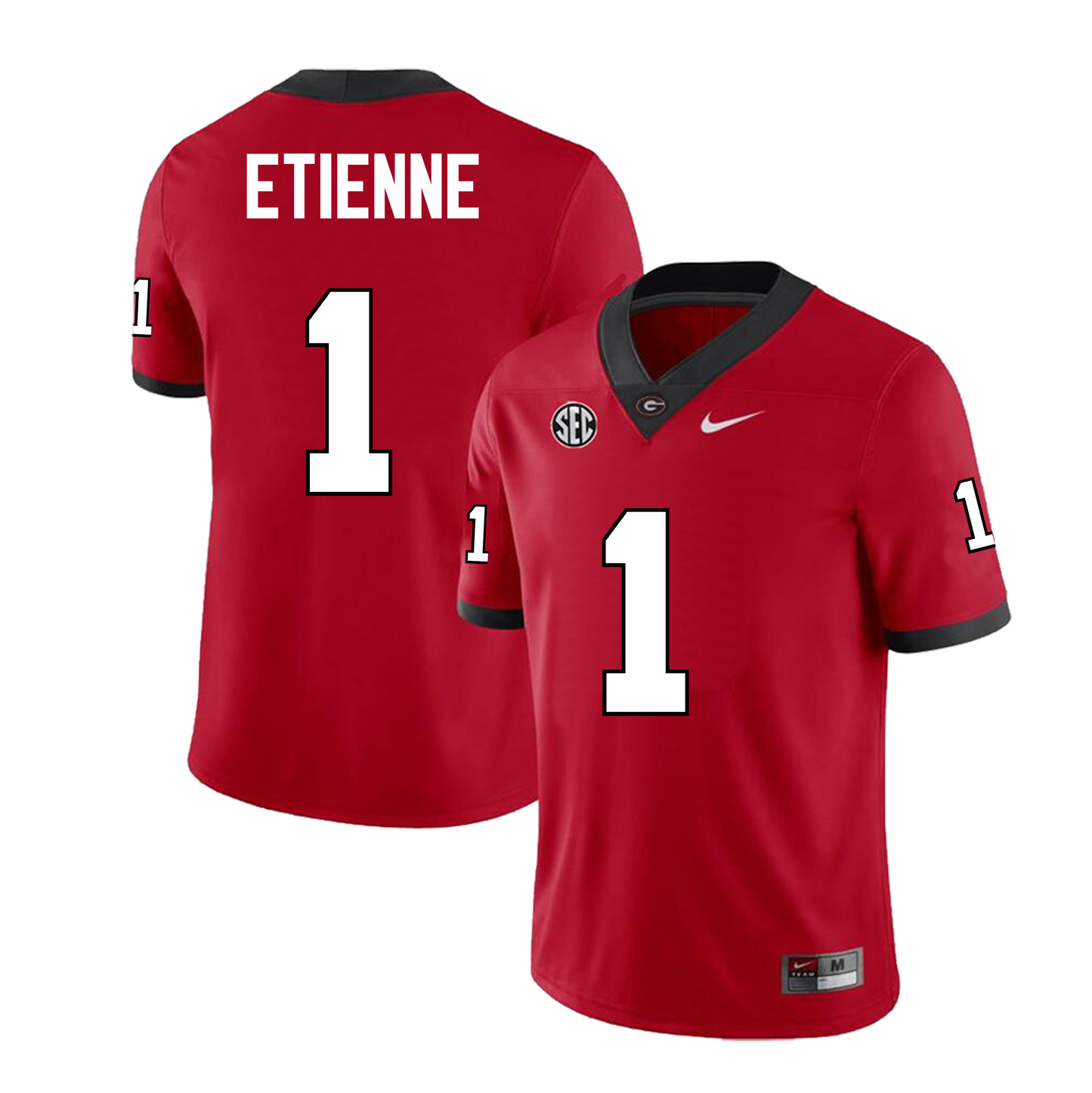 Men's #1 Trevor Etienne Georgia Bulldogs Football Jersey