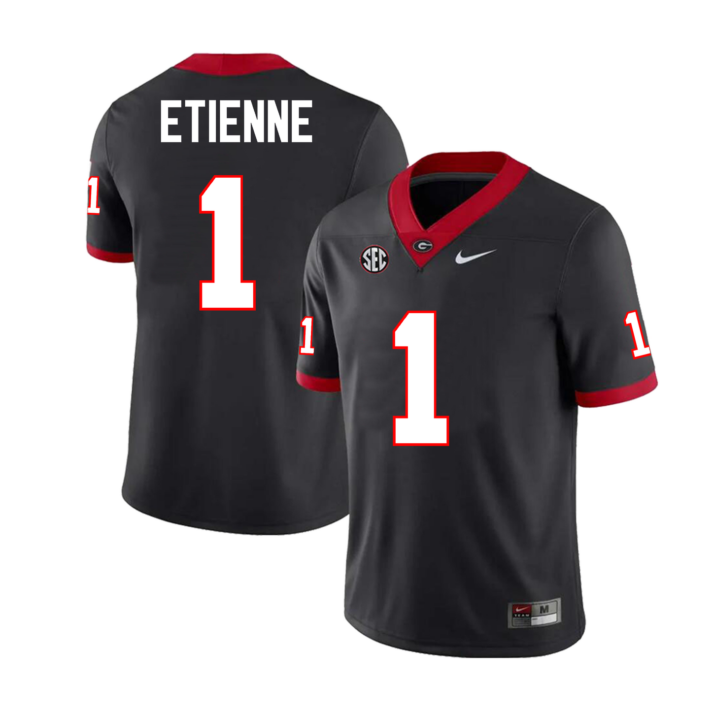 Men's #1 Trevor Etienne Georgia Bulldogs Football Jersey