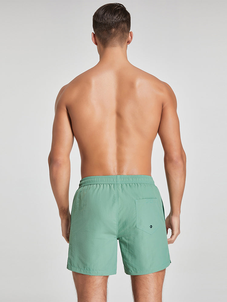 Men's Solid Breathable Beach Shorts Boxer