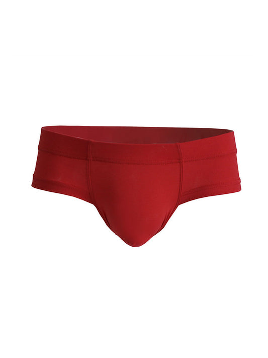 3 Pack Men's Cotton Solid U-Shaped Pouch Briefs