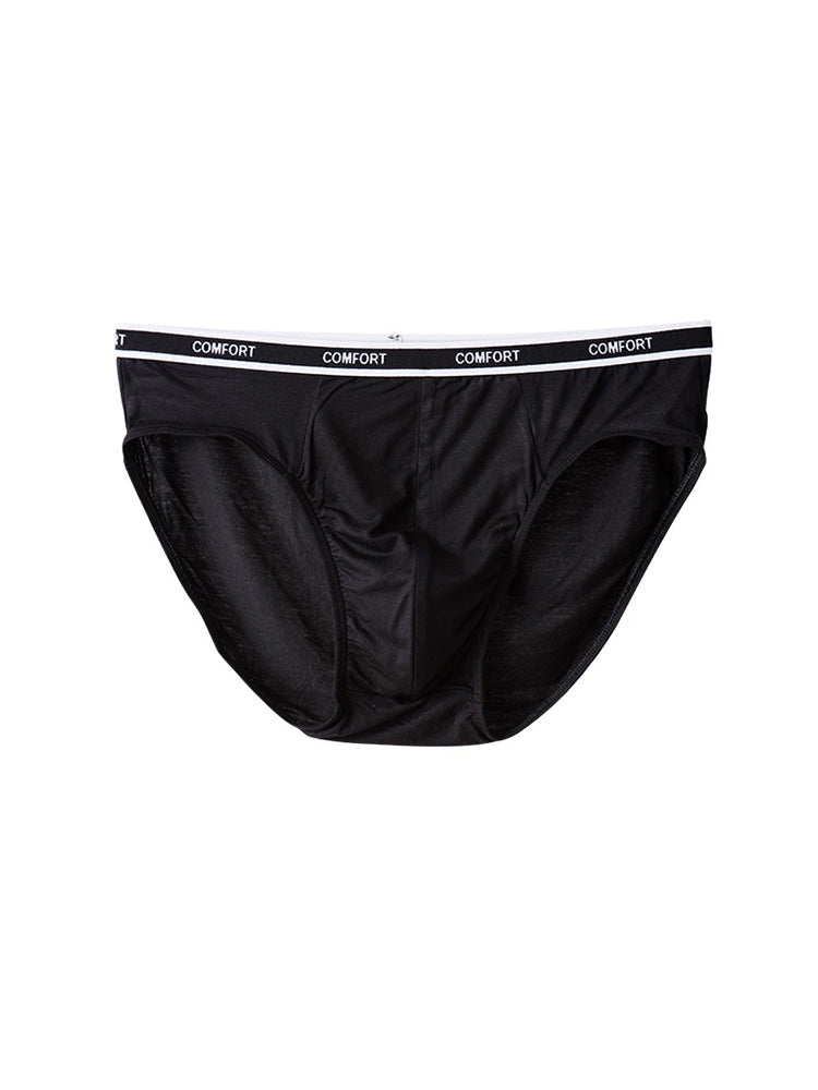 3 Pack Men's Soft and Breathable Solid Color Modal Briefs