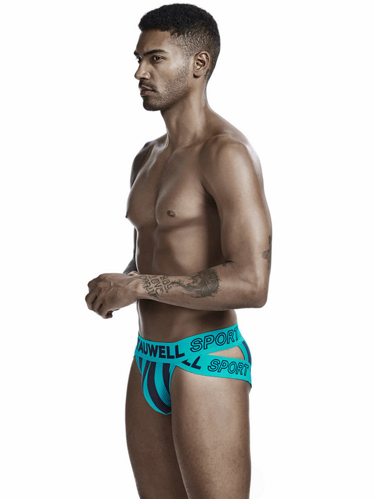 Low-rise Letter Men's Pouch Briefs