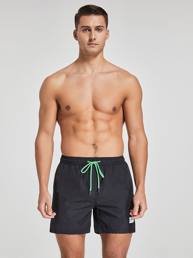 Men's Solid Breathable Beach Shorts Boxer