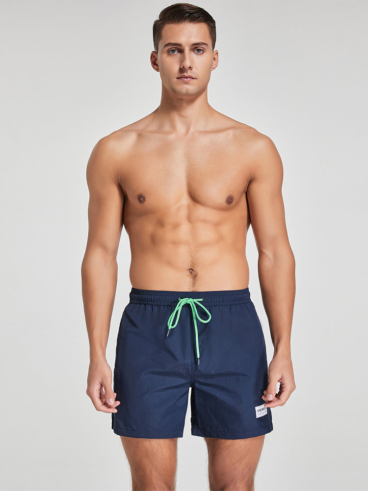 Men's Solid Breathable Beach Shorts Boxer