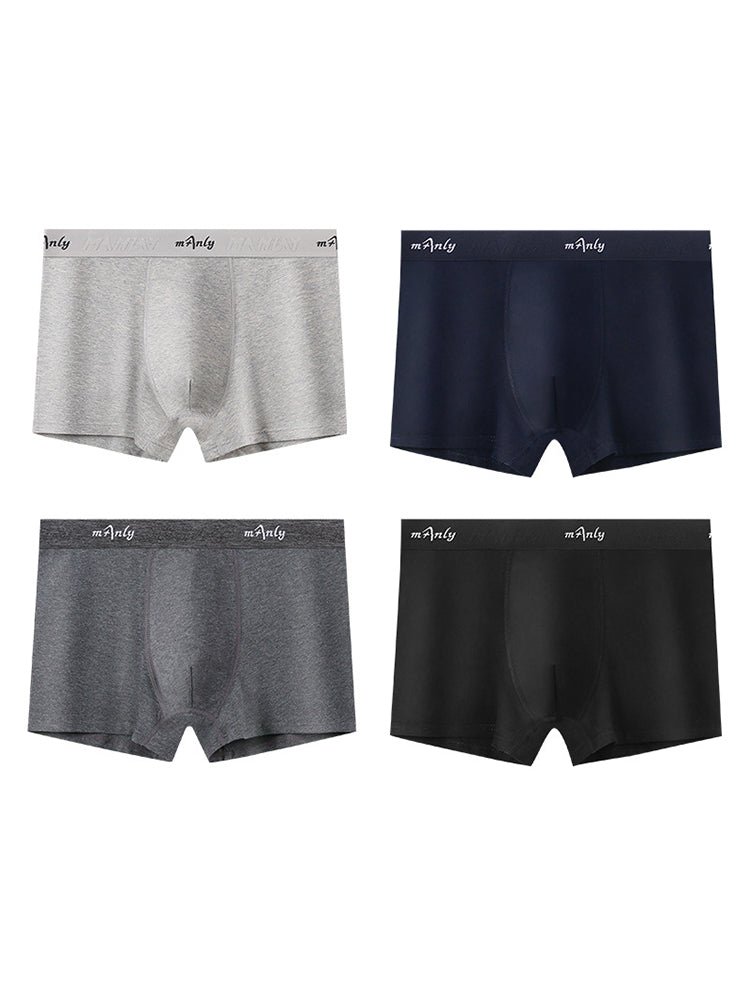 4 Pack Men's Classic Microfiber Trunks