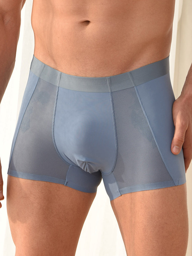 3 Pack Men's Soft Antibacterial Cooling Breathable Air Conditioner Trunks