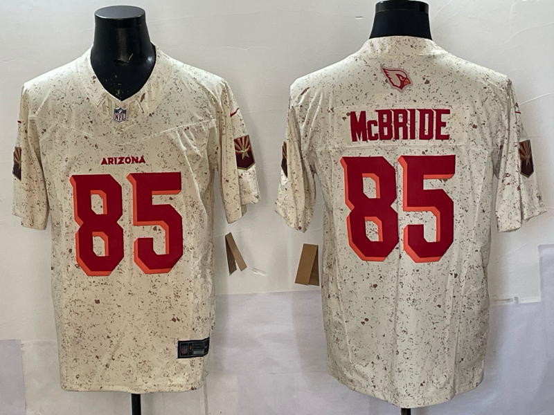 Men’s Arizona Cardinals #85 Trey McBride 2025 F.U.S.E. Rivalries Jersey