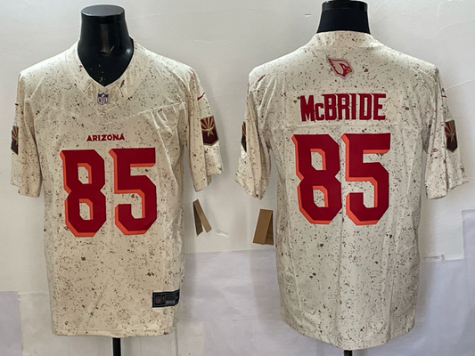 Men’s Arizona Cardinals #85 Trey McBride 2025 F.U.S.E. Rivalries Jersey