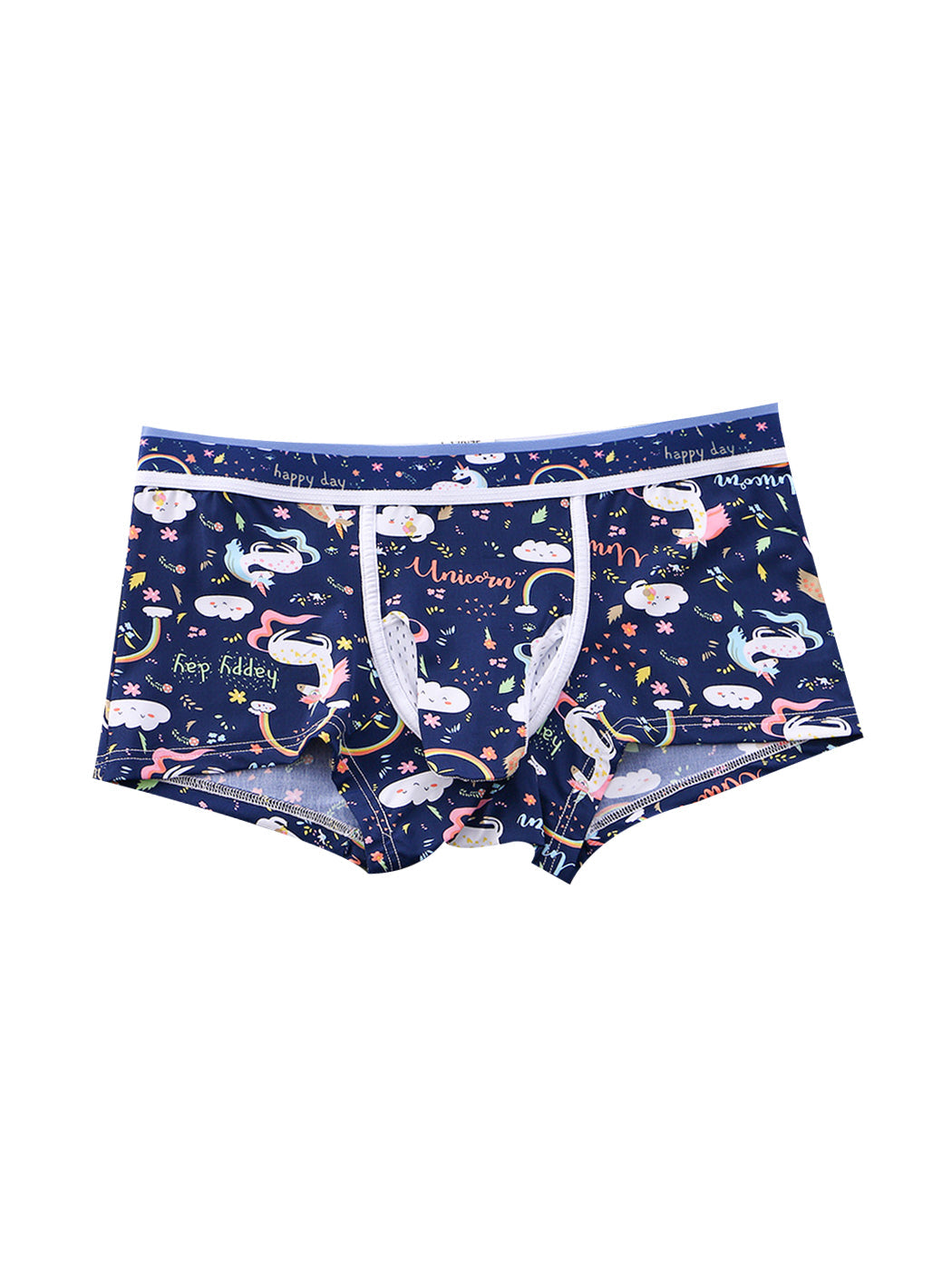 3 Pack Men's Ice Silk Trunks with Separated Pouch Design