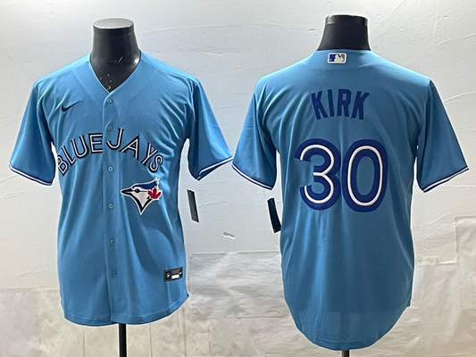 Men’s Toronto Blue Jays Alejandro Kirk #30 Powder blue Jersey