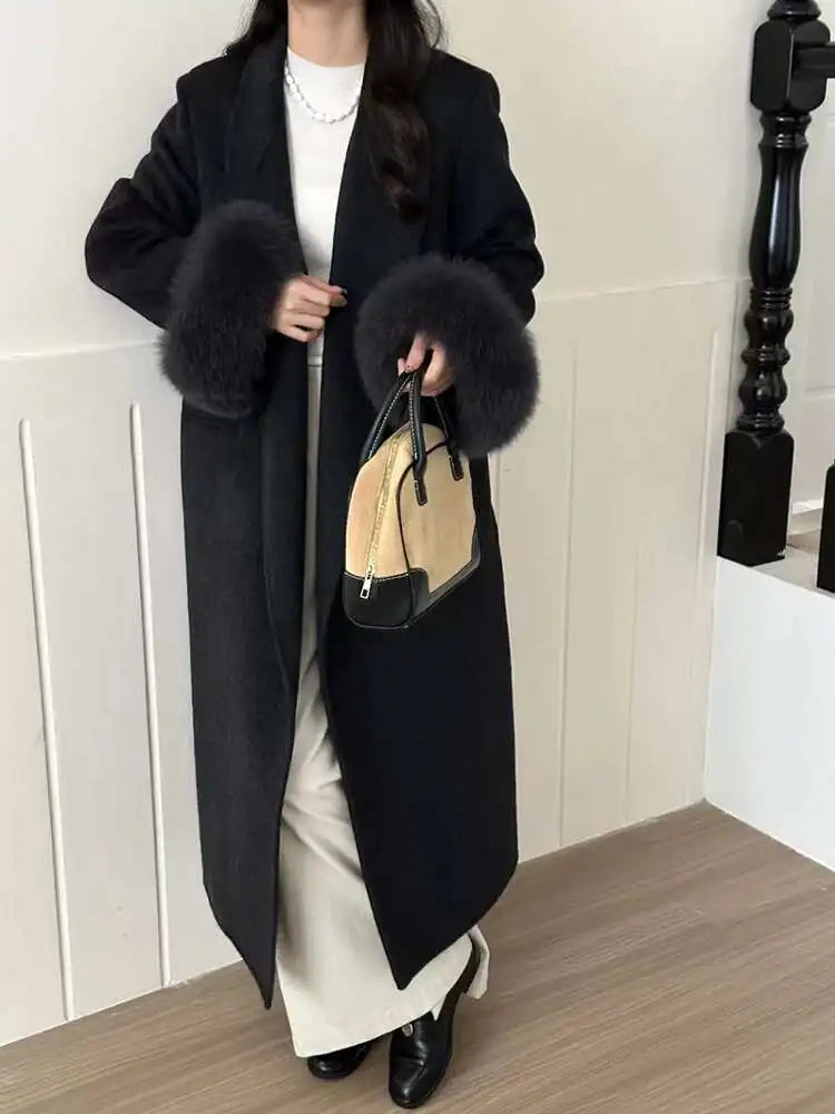 Luxury 70% Wool Belted Coat