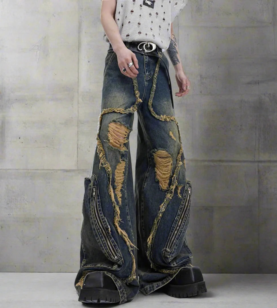 Men's Japanese Deconstructed Jeans