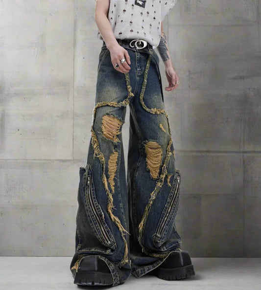 Men's Japanese Deconstructed Jeans
