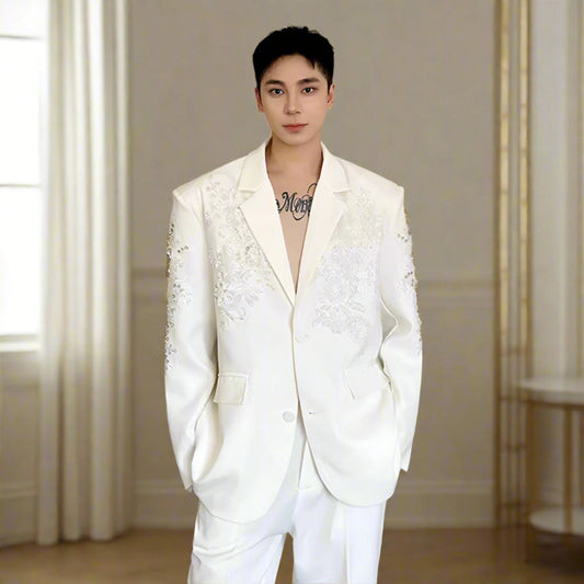 Men's Luxury Sequins Evening Blazer